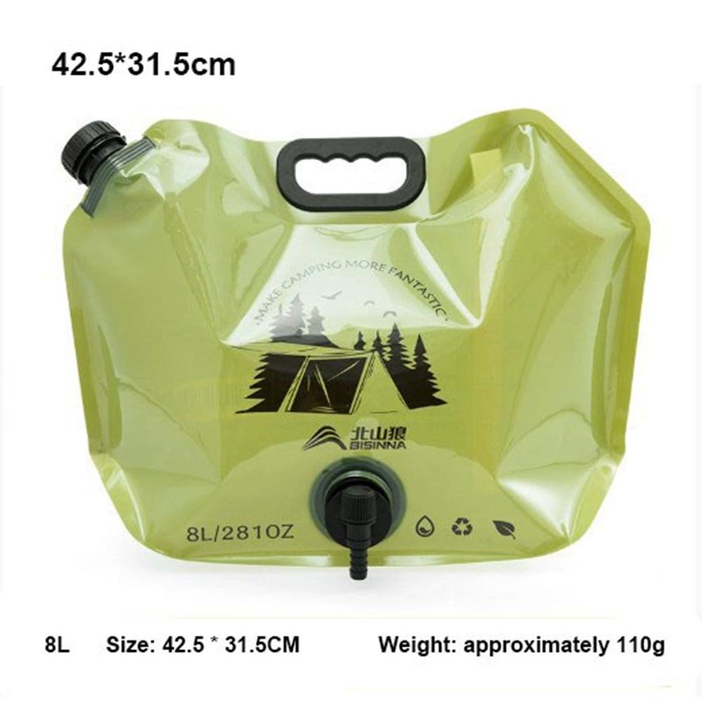 2.5L/8L Folding Water Bucket Bag Large Capacity Water Container  Outdoor Hiking Accessories
