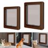 Pet Dog Flap Door Magnetic Lock Plastic Pet Gate Gate Vertical Entry Frame for Screen Window Medium Small Pet Interior Animal