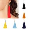 Fashion Women Bohemian Style Long Tassel Dangle Hook Earrings Pair of Drop Earrings AVE