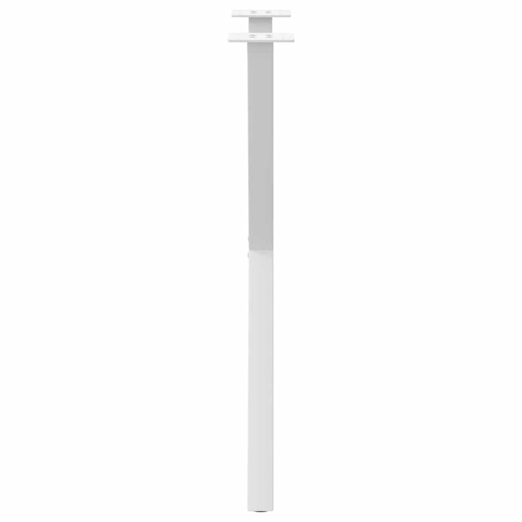 Vidaxl Nogi Do Stołu Jadalnego, 2 Szt., Białe, 50X(72-73) Cm, Stal