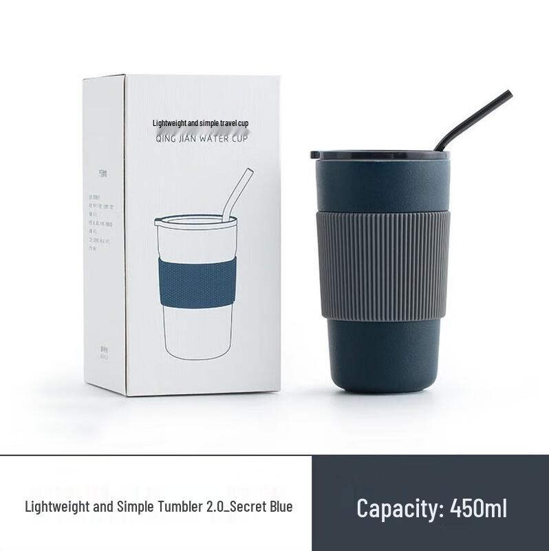 

Nordic Style Anti-scald Ceramic Mug with Lid and Straw