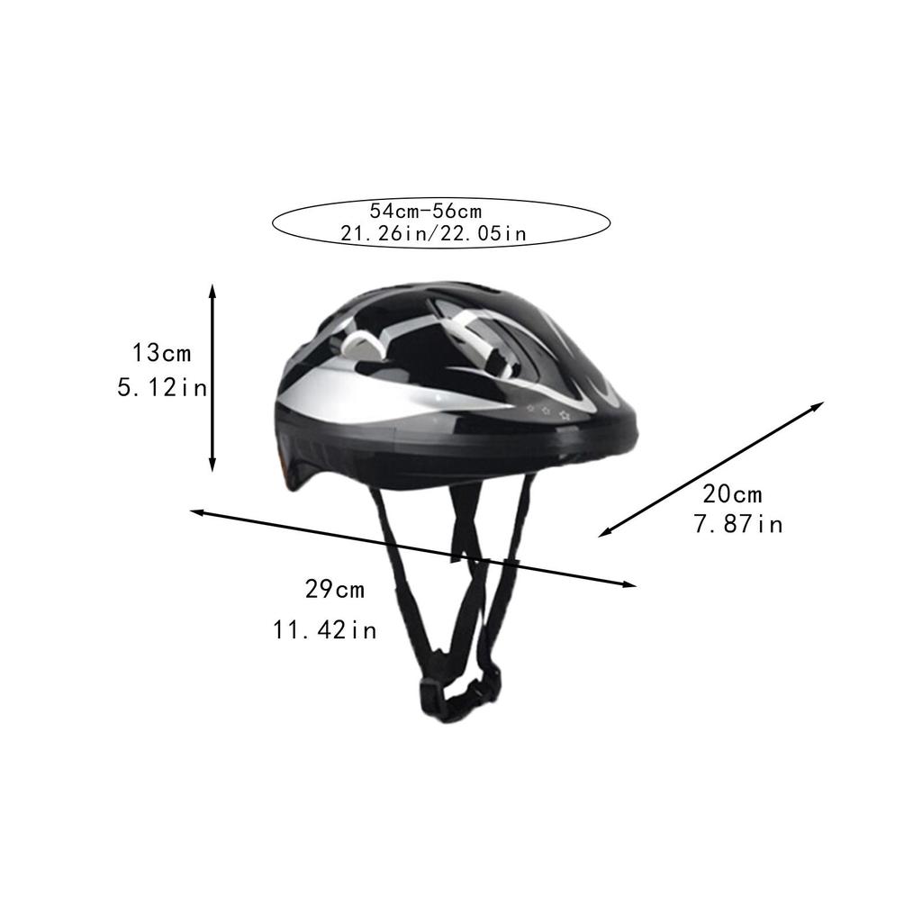 7 ks/Sada Dětská cyklistická helma Helma pro teenagery na skateboard na skateboard inline bruslení kolečkové bruslení multi sport longboard