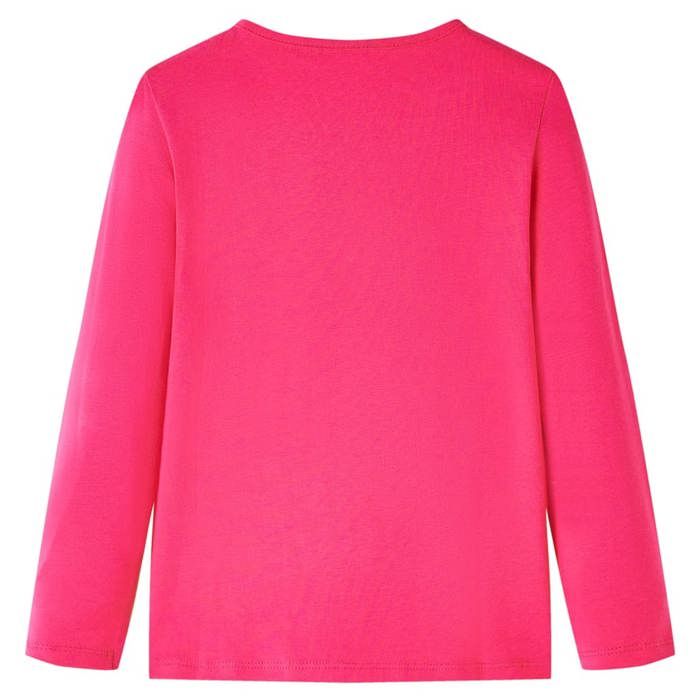 Kids' Long-sleeved T-shirt Bright Pink 92/104/116/128/140