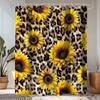 1Pc Multi-Pattern Shower Curtain Collection, Cow Print Leopard Cherry Bow Fabric Bath Decor With Hooks For Bathroom