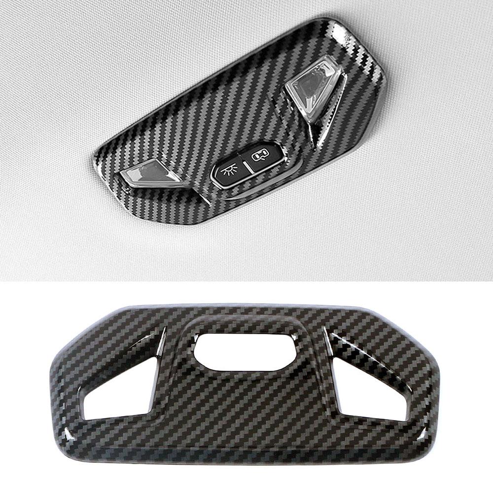 For GWM Tank 300 2024 2024 RHD LHD Wood Grain Accessories Rear Reading Light Frame Trim Black Interior Decor Carbon Sticker