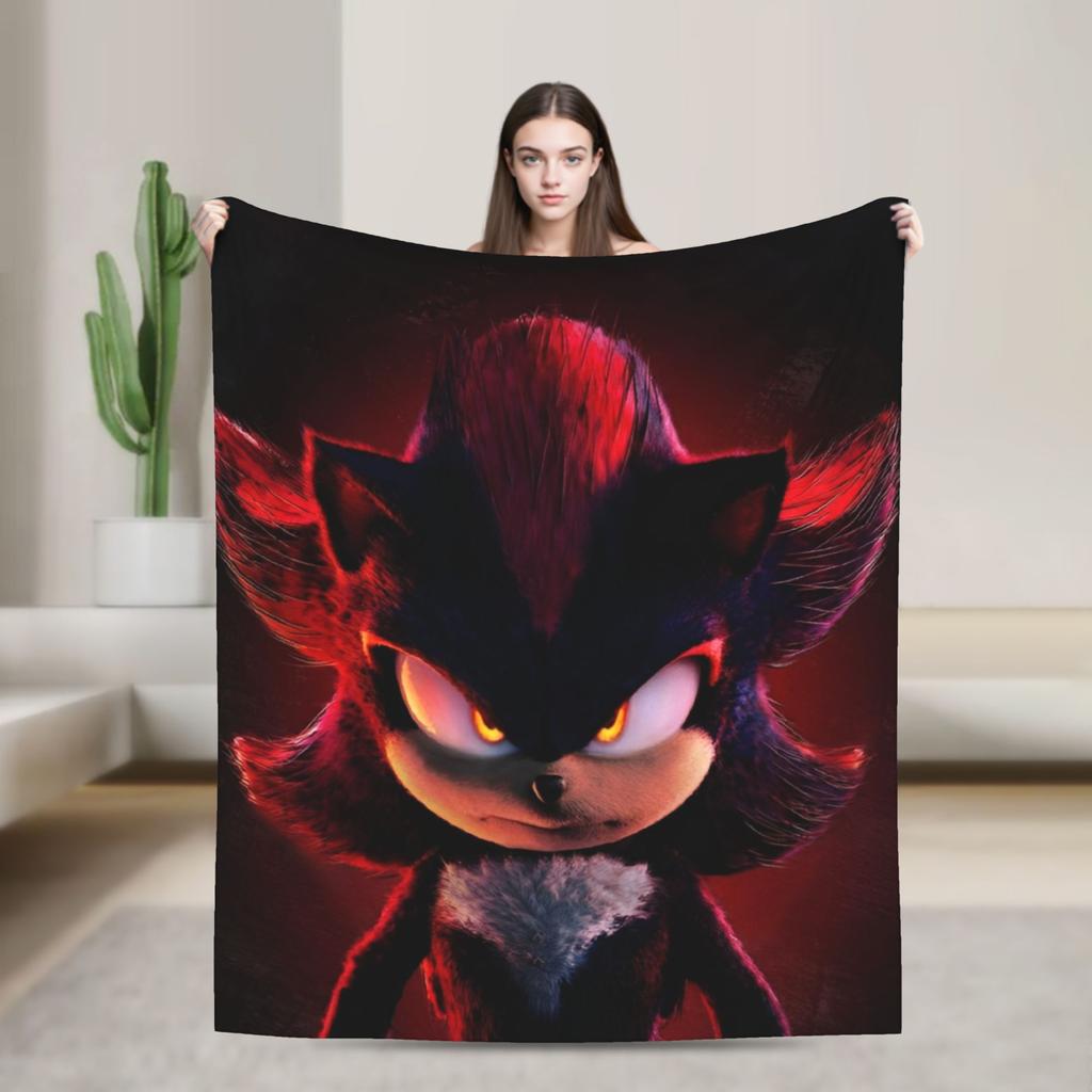 The Hedgehog Shadow X - Shadow's Path Vintage Blanket Flannel Vintage Warm Throw Blankets for Bedspread Autumn/Winter