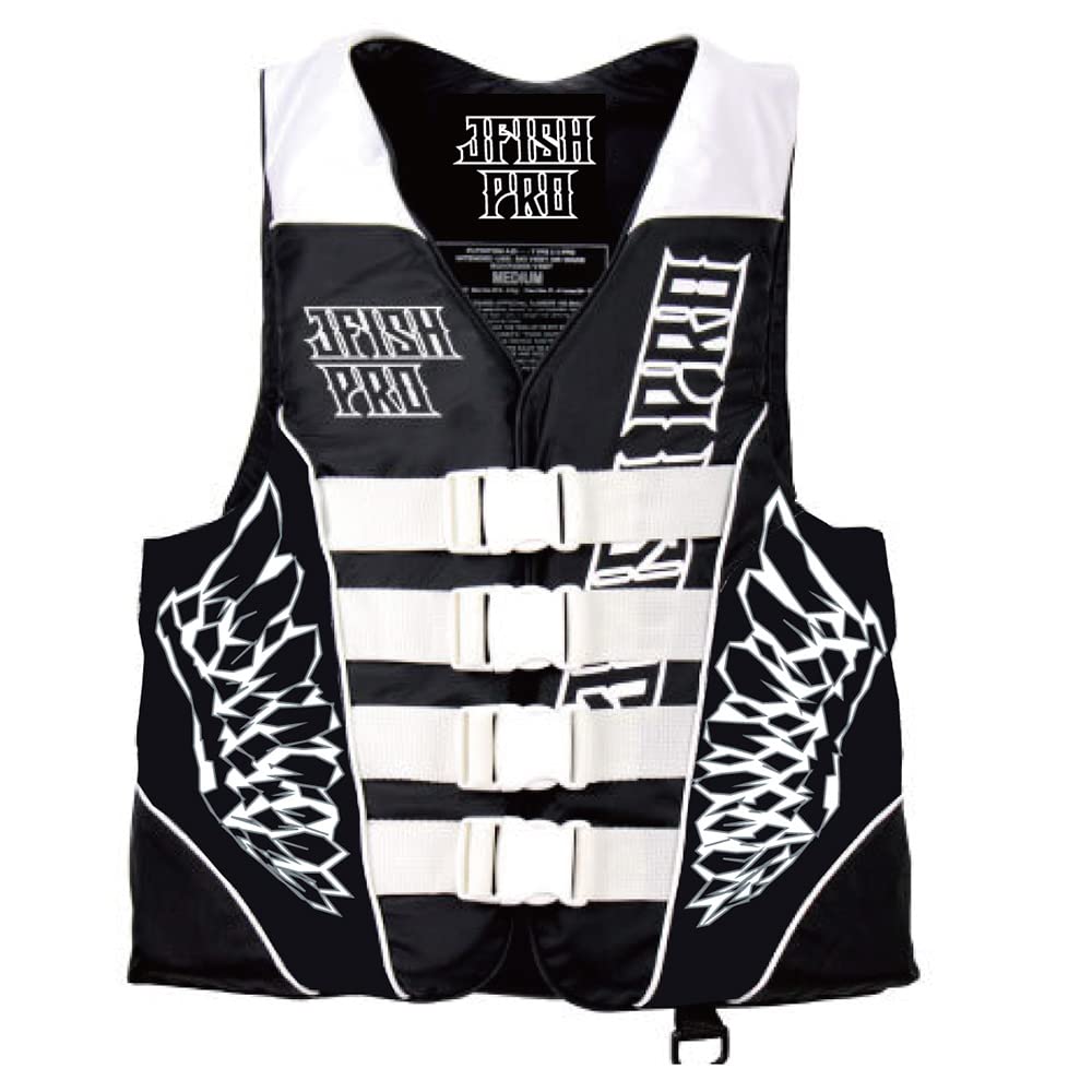 PRO Life J-Fish Vest, Black/Black, XL, JLV-42216