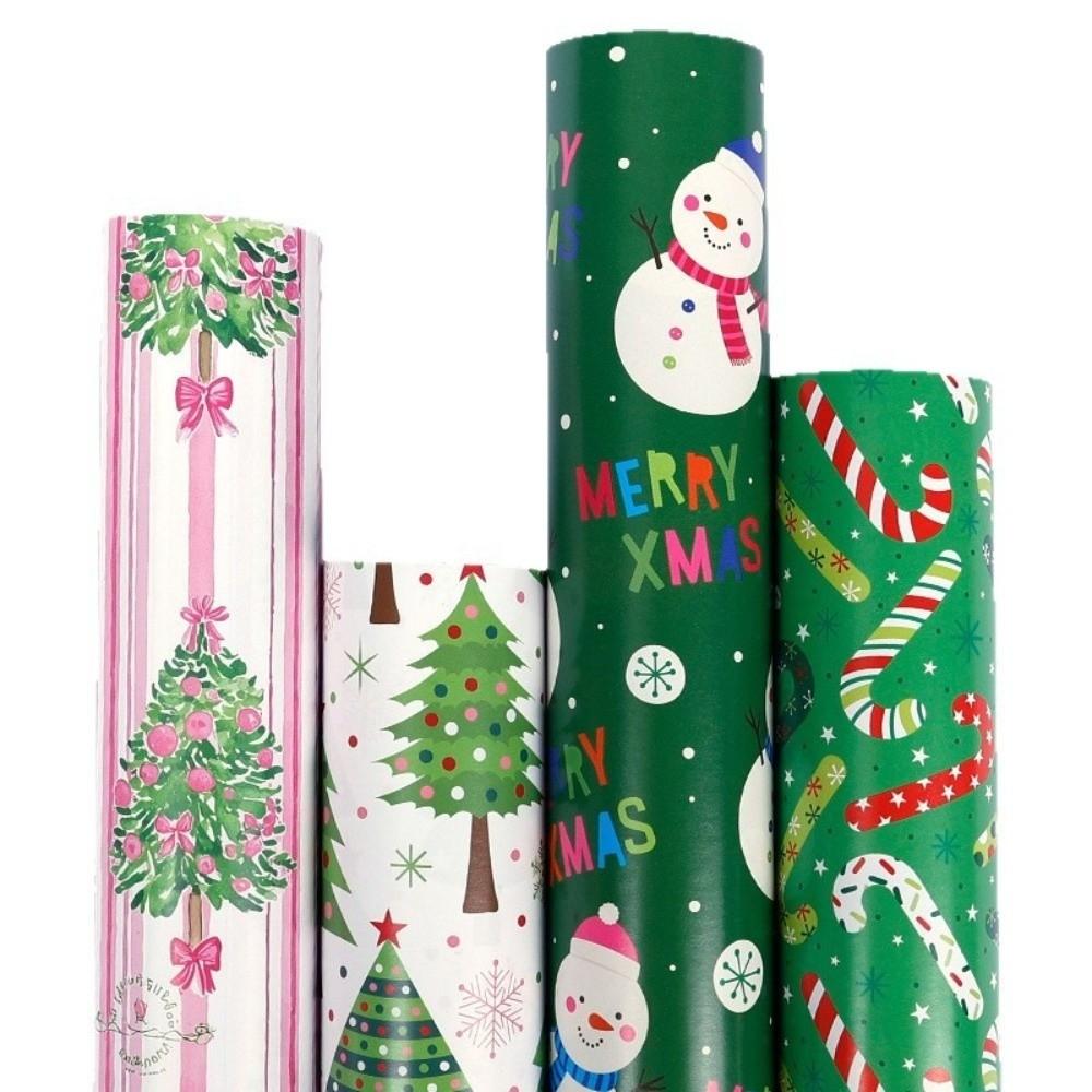 Copperplate Paper Christmas Wrapping Paper for Holiday Gifts Festive Party Supplies
