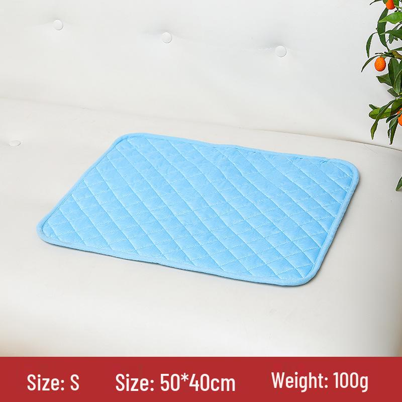 Pet Cooling Ice Silk Mat - Summer Cool Sofa Cushion for Dogs and Cats