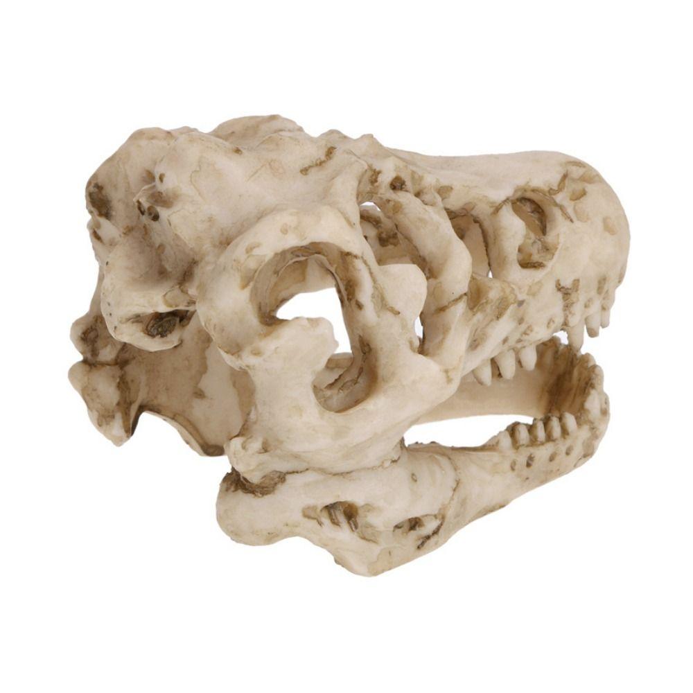 Simulation Fish House Cave Resin Escape House Dinosaur Skull Terrarium Decoration