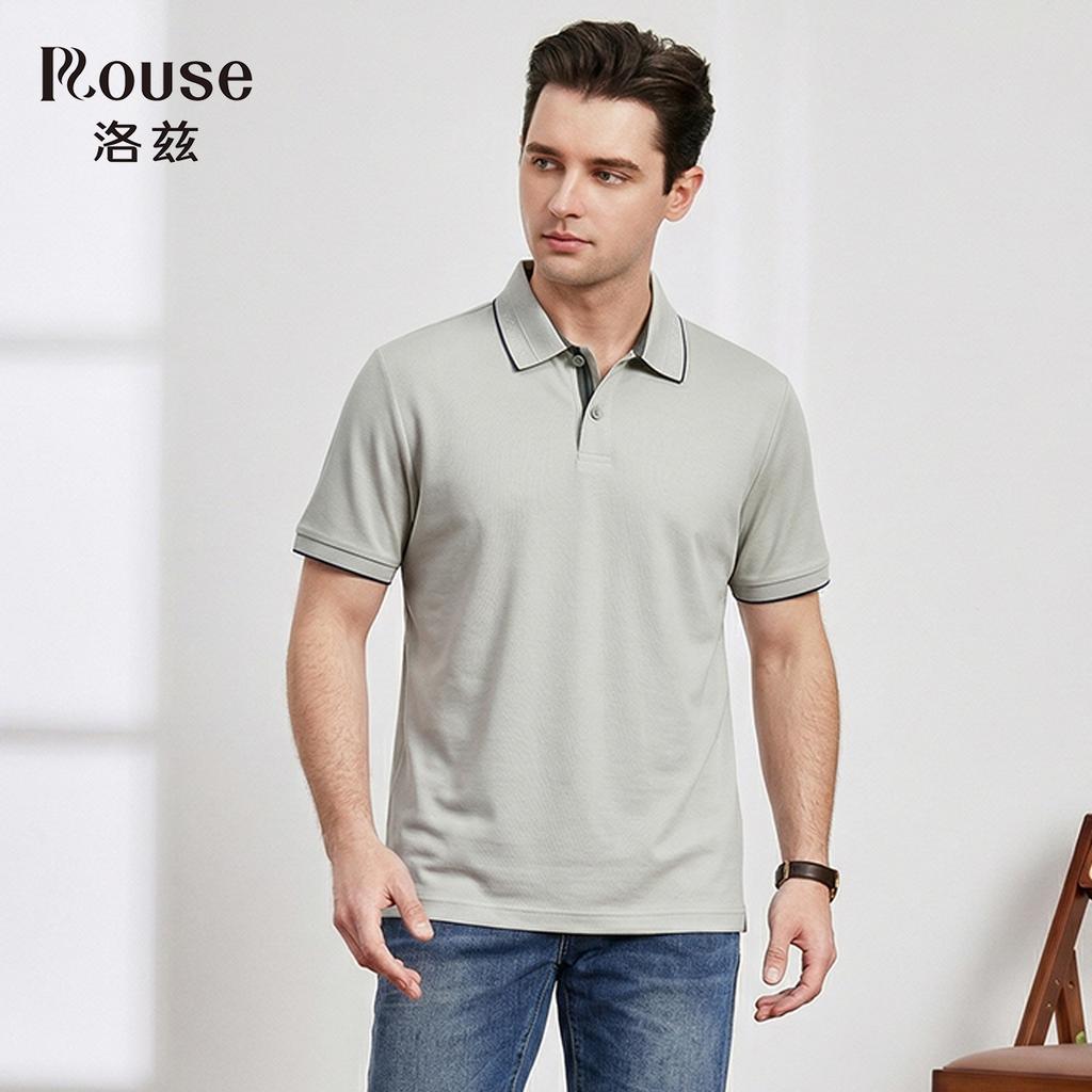 30.8% Mulberry Silk Cotton Blend Summer Short-Sleeved T-Shirt