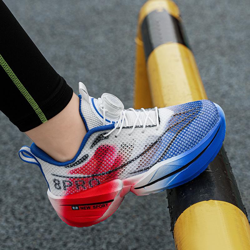 Children's summer sports shoes breathable single mesh medium and large children breathable boys hollow shoes student running shoes non-slip