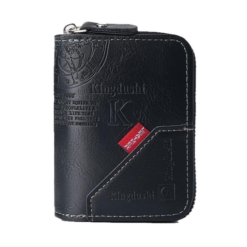 Nueva cartera para hombre, cartera corta para hombre, cartera Atmosphere sencilla y práctica, cartera de gran capacidad para múltiples tarjetas.