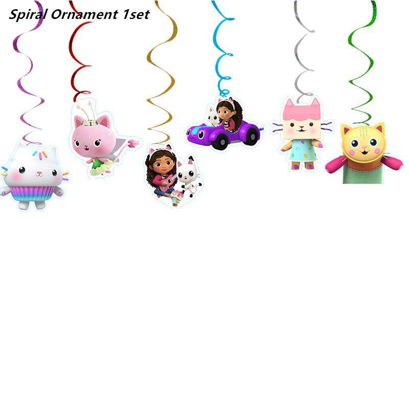 Gabbys Party Dollhouse Supply Plate Tissue Banner Tablecloth Balloon Decoration