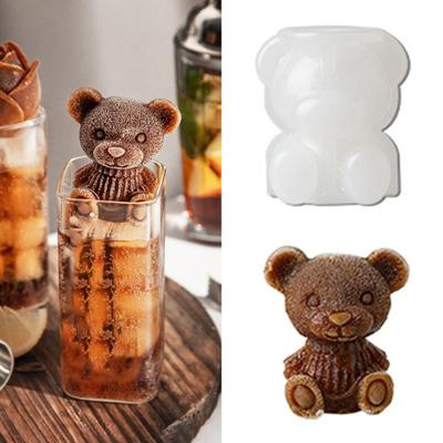 Bear Ice Cube Mould Durable Silicone Multi-purpose