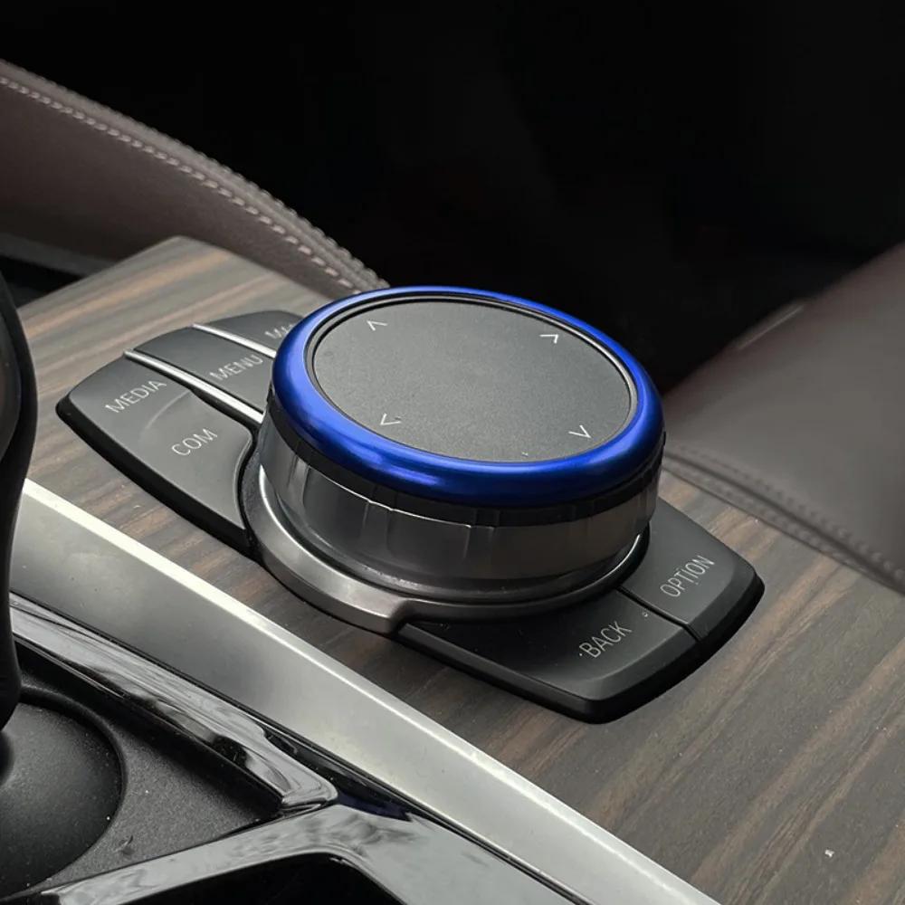 Red Aluminum Ring Center Console IDrive Multimedia Controller Knob Ring for -BMW 1 2 3 4 5 6 7 Series X3 X4 X5 X6 Accessories