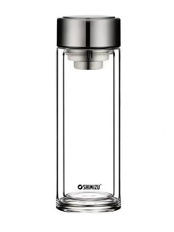 SHIMIZU Double-Wall Stainless Steel Water Bottle