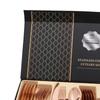 Evőeszközkészlet Rozsdamentes Acél Fényes 24 Darab Steak Kés Villa Kanál Készlet Étteremhez Rózsaszín Arany