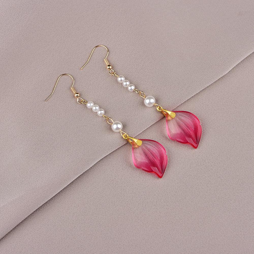 Trendy Retro Glass Dangle Earrings: Fashionable, Simple, and Stylish Accessory for Women