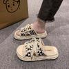 Fashion Versatile Thick-bottomed Non-slip Casual Cool Slippers Women's New Summer 2025 Outer Wear Small Fragrant Style Lace-up Slippers