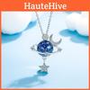 Fantasy Space Galaxy Pendant Chain With Zinc Alloy Material For Everyday Use