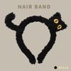 Black Cat Headband Ornaments Animal Hairband Gift Cat Hair Hoop  Adults Kids