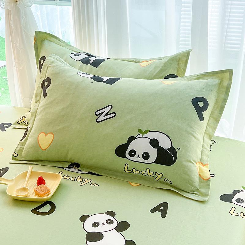 Cotton Pillowcases: Pure Cotton, Simple Style for Home, Dorms, Single & Double Rooms (Single/Pair)
