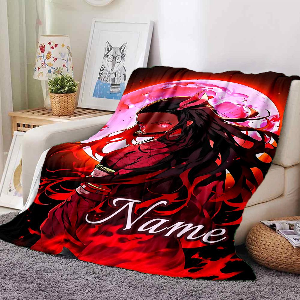 Custom Name Flame Passion Name'S Journey Party Blanket For Couch Bed Plush Cozy Fuzzy Blanket Super Soft Warm Blankets For Fall And Winter 0916304