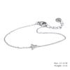 Yhpup High-Grade Shiny Zirconia Flower Chain Bracelet Bangle Necklace Earrings Gold & Platinum PVD Plated Premium Jewelry Gift