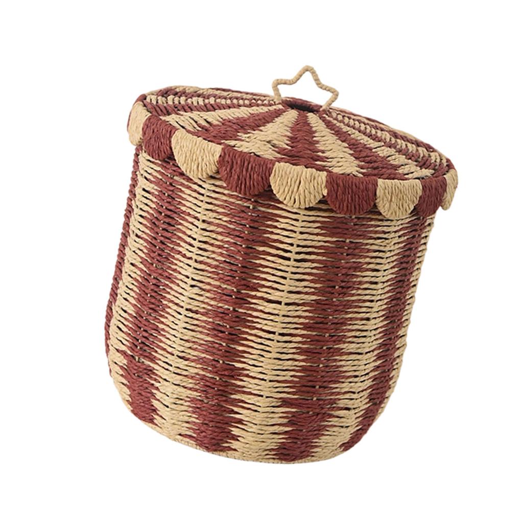 Handwoven Paper Rope Laundry Bin Large Capacity Multifunctional Household Basket For Clothes Toy Storage
