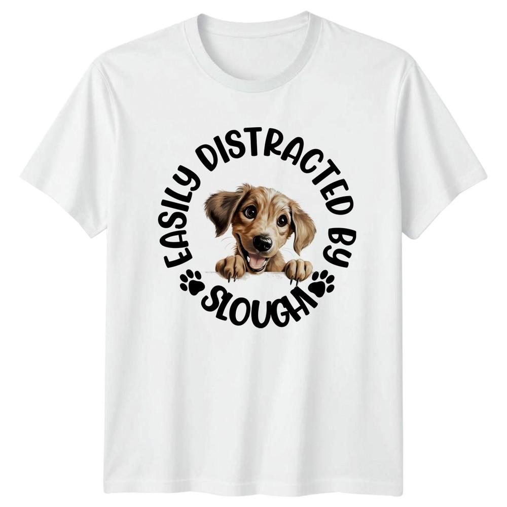 Easily Distracted By Slougha Dogs Unisexs TShirt Unisexs Tee Graphic Unisex Top S