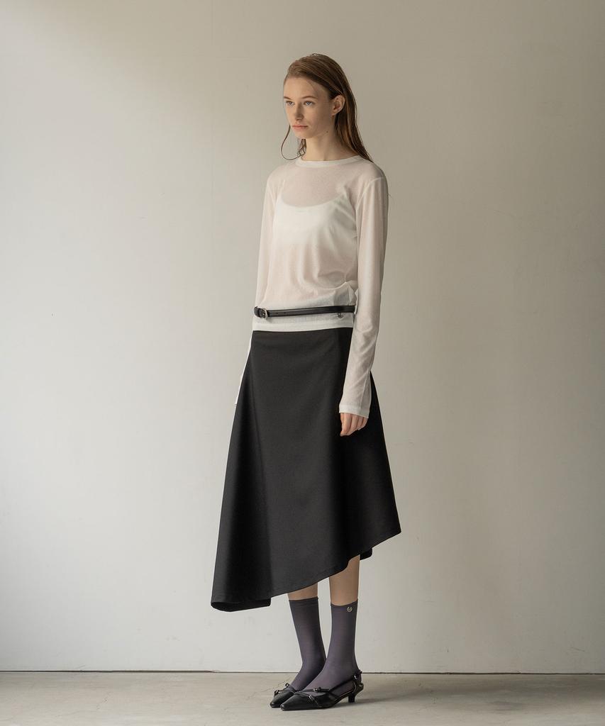 Mosyupamosyu Layered Long Sleeve [White]