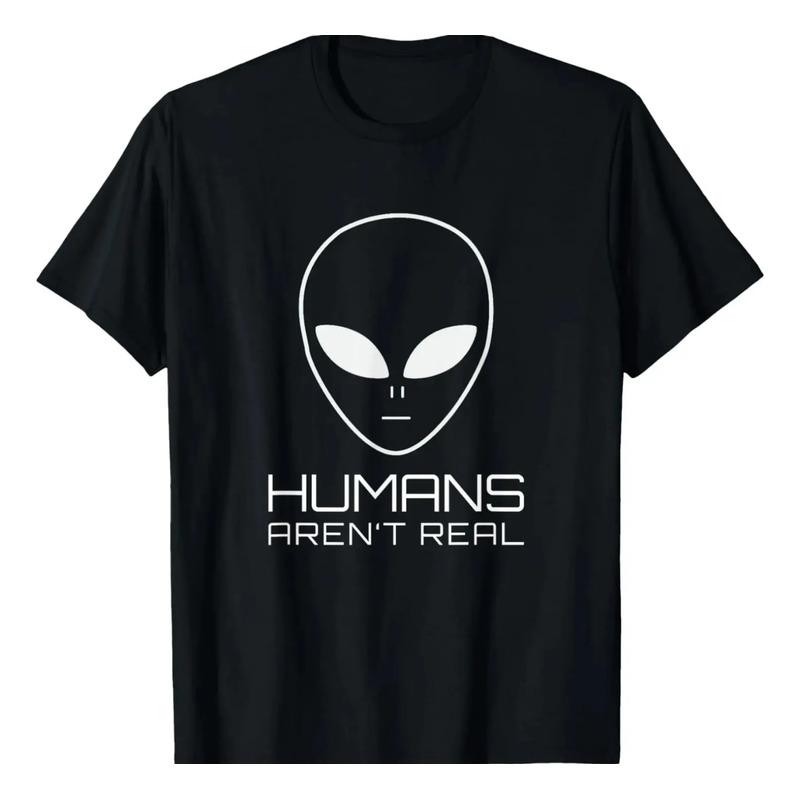 Divertida Camiseta De Ovni: Alien Humans Are Real S