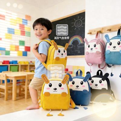 Children's Bags Year Old Boys Canvas Backpack Cartoon Cute Girl Schoolbag Backpack Kindergarten Portable