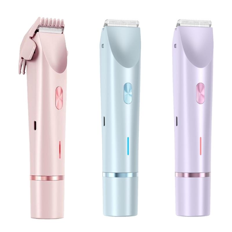 Cordless Lady Shavers With LCD Screen 2 In 1 Design Precisions Trimming Blades For Sensitives Areas Silents Personals Grooming Tool