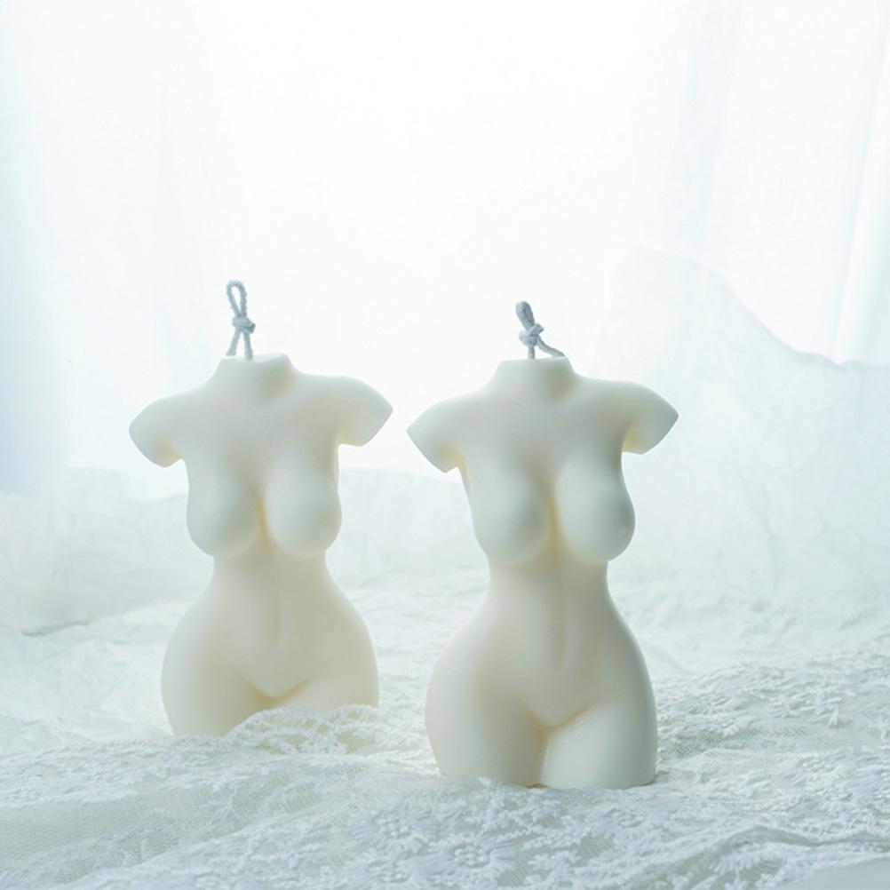 Candle Women Body Female Torso Vegan Soy Wax Scented Candle Relaxation Women Candle Body