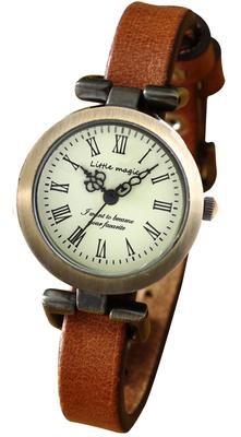 Antike Uhr Damenuhr Braun [Little Magic]
