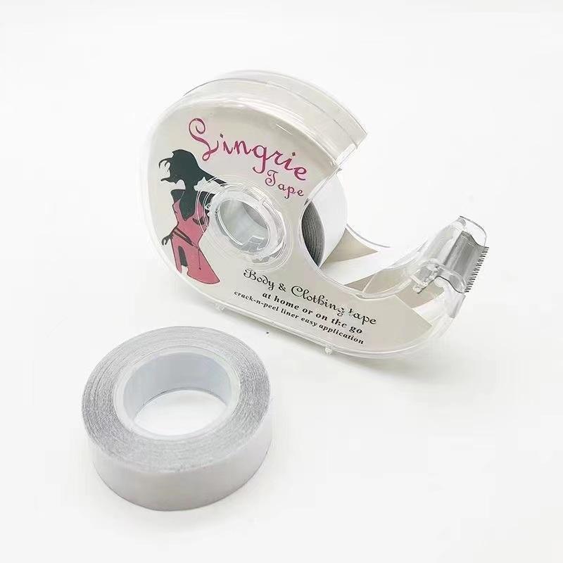 Womens Fashion Clear Double Sided Tape for Clothing and Body Transparent Strong Adhesive for All Skin Tones and Fabric 3 Meters