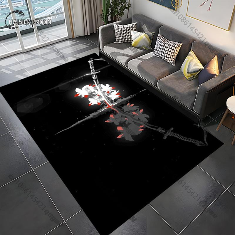 Samurai Spirits Teppe Yoga Stue Romdekor Barnas Krypematte Dørmatte Stue Områdeteppe Spill Vaskerom Gulvmatte