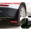 4 Pezzi Parafango Parafanghi Copri Parafango in Gomma Nera per Auto Anti-Collisione 43.5X23X5Cm