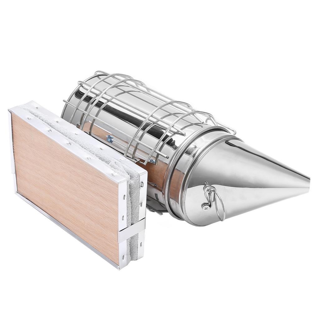 6Pcs/Set Stainless Steel Beehive Smoker Kit Bee Smoker Beekeeping Equipment for Outdoor