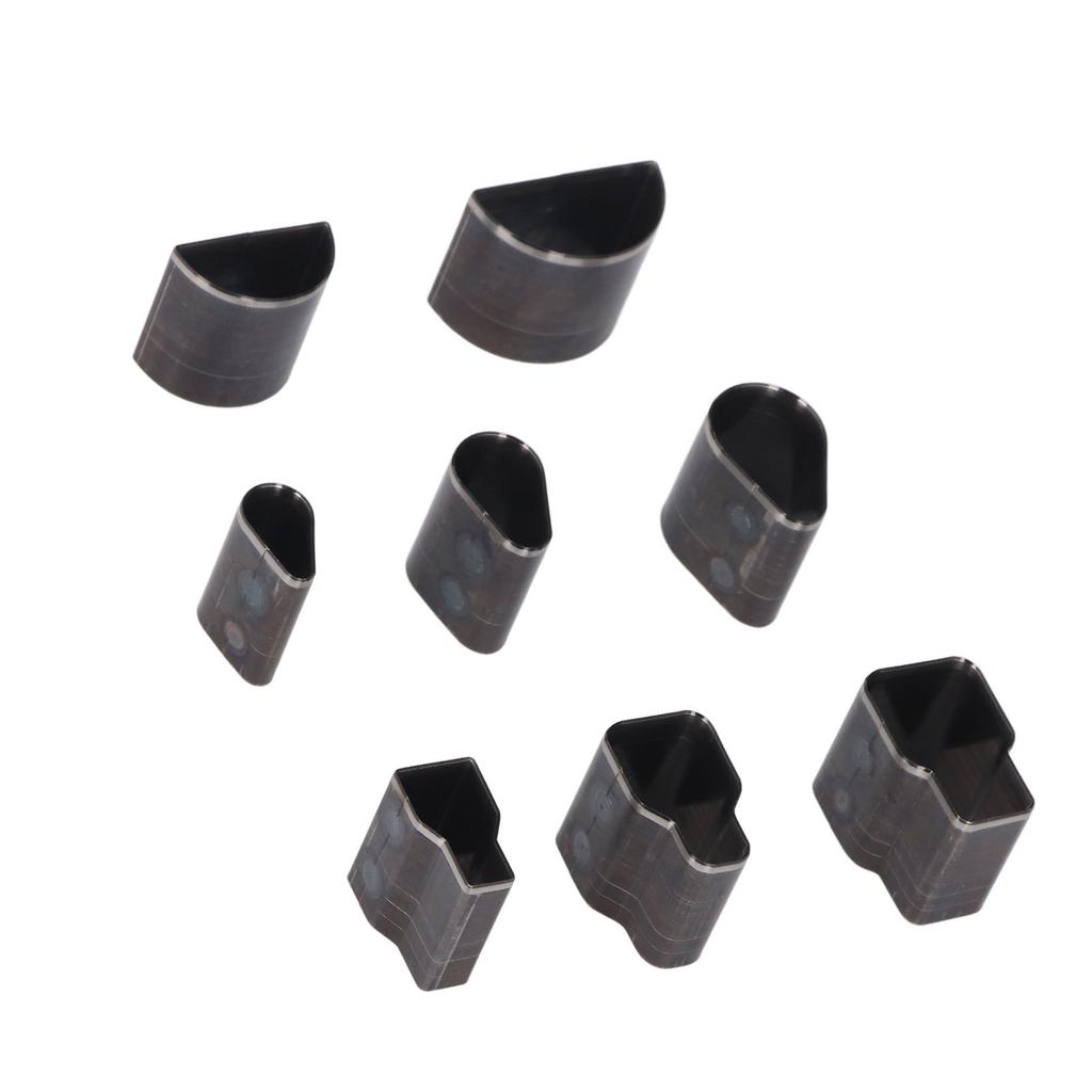 8Pcs Leather Cutting Die Set Oval Semicircle Quadrate Waterdrop Shaped Manual Punching Molding