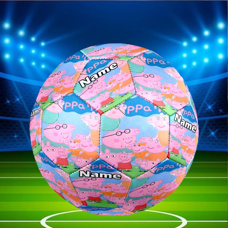 Custom Name Personalized Peppa Pig-A Print Size 5 Soccer Ball Training & Match Football, for Team, Kicking, Gift for Football Enthusiasts
