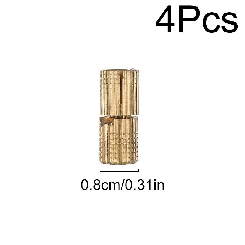 1 peça Ferragens para Móveis Dobradiças Invisíveis de Barril Oculto Ferramentas de Melhoria da Casa para Móveis Acessórios para Porta de Armário Cobre