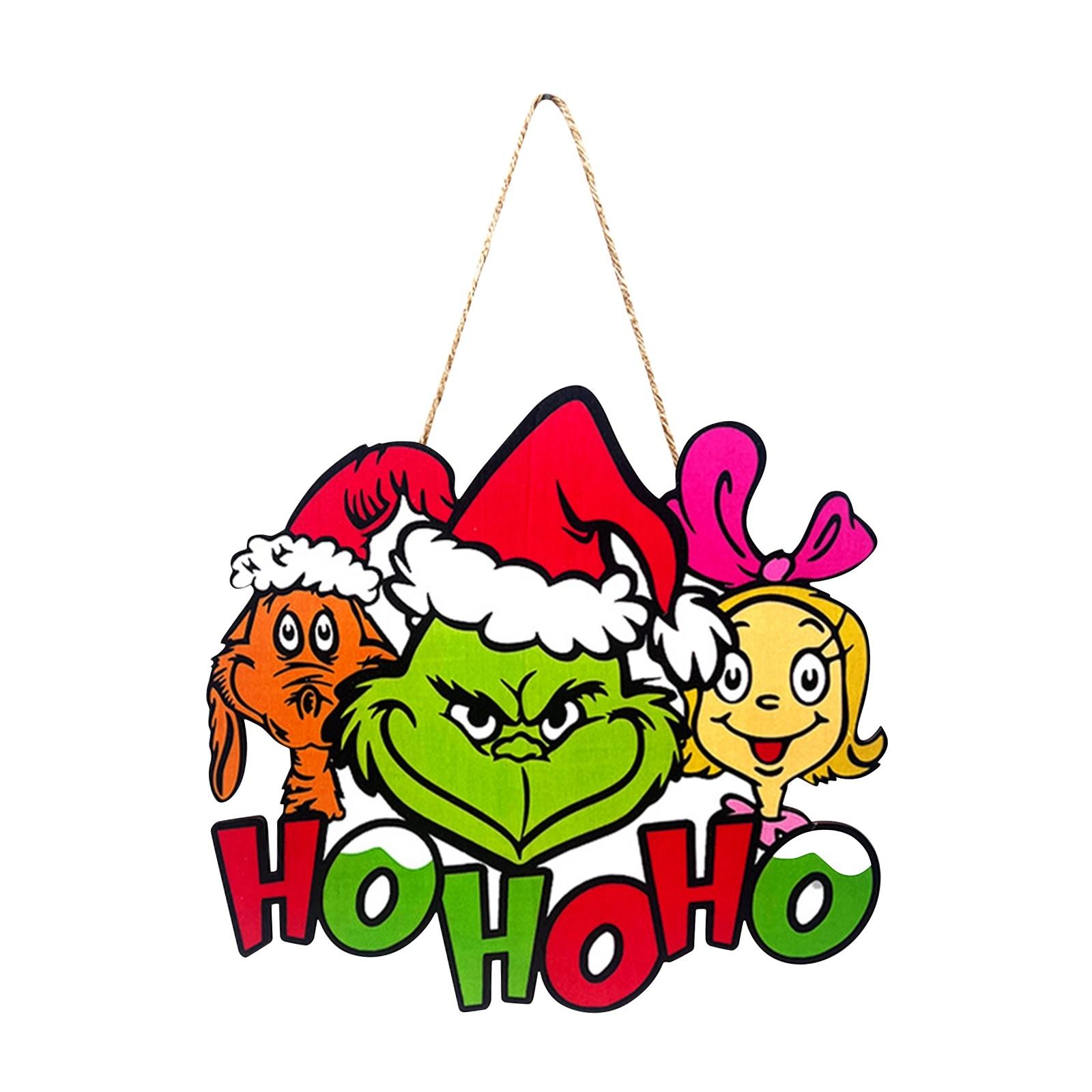 

Christmas Listing, Creative Pendant, Christmas Decorative Letter Pendant, Greentown Party Wooden Pendant One Size