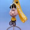 Snoopy adorable doll mobile phone keychain pendant silicone car backpack couple key ring pouch pendant creative keychain