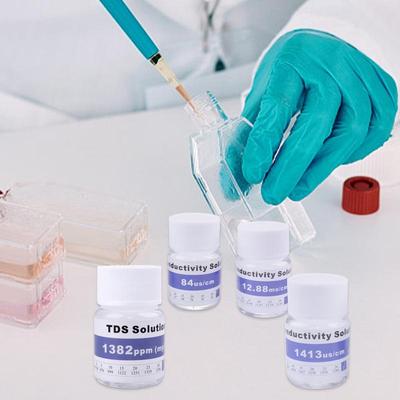 Calibration Solution For EC TDS Testers 25ml 84us/cm 1413us/cm 12.88ms/cm 1382ppm TDS PH ORP Calibration Solution