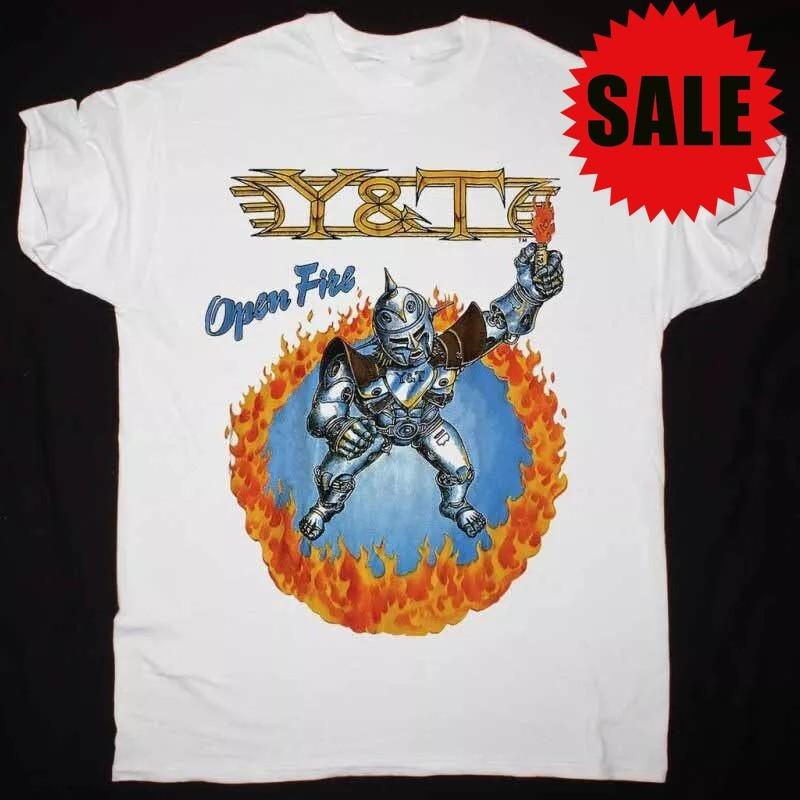Vintage Y&T Band OPEN FIRE WORLD TOUR T-shirt S to 5XL UR689 L