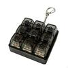 Keyboard Fidget Toy Keychain Button Finger Multifunctional Portable Cube Mechanical Keypad