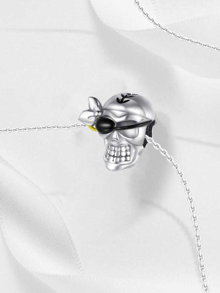 Copper Plated Original Charms Halloween Skull Beads Fit Bracelet Women'S Jewelry Gift